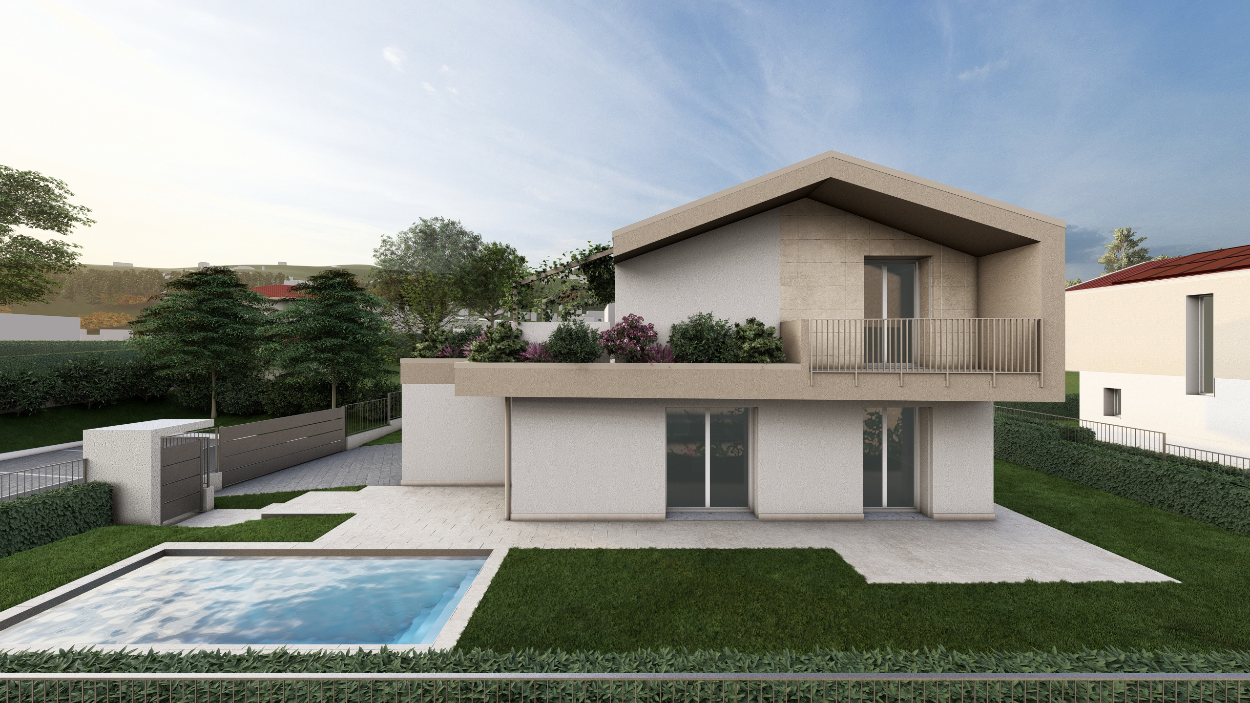 Render di una vila in vendita ad Albavilla (CO) da Casalino Engineering