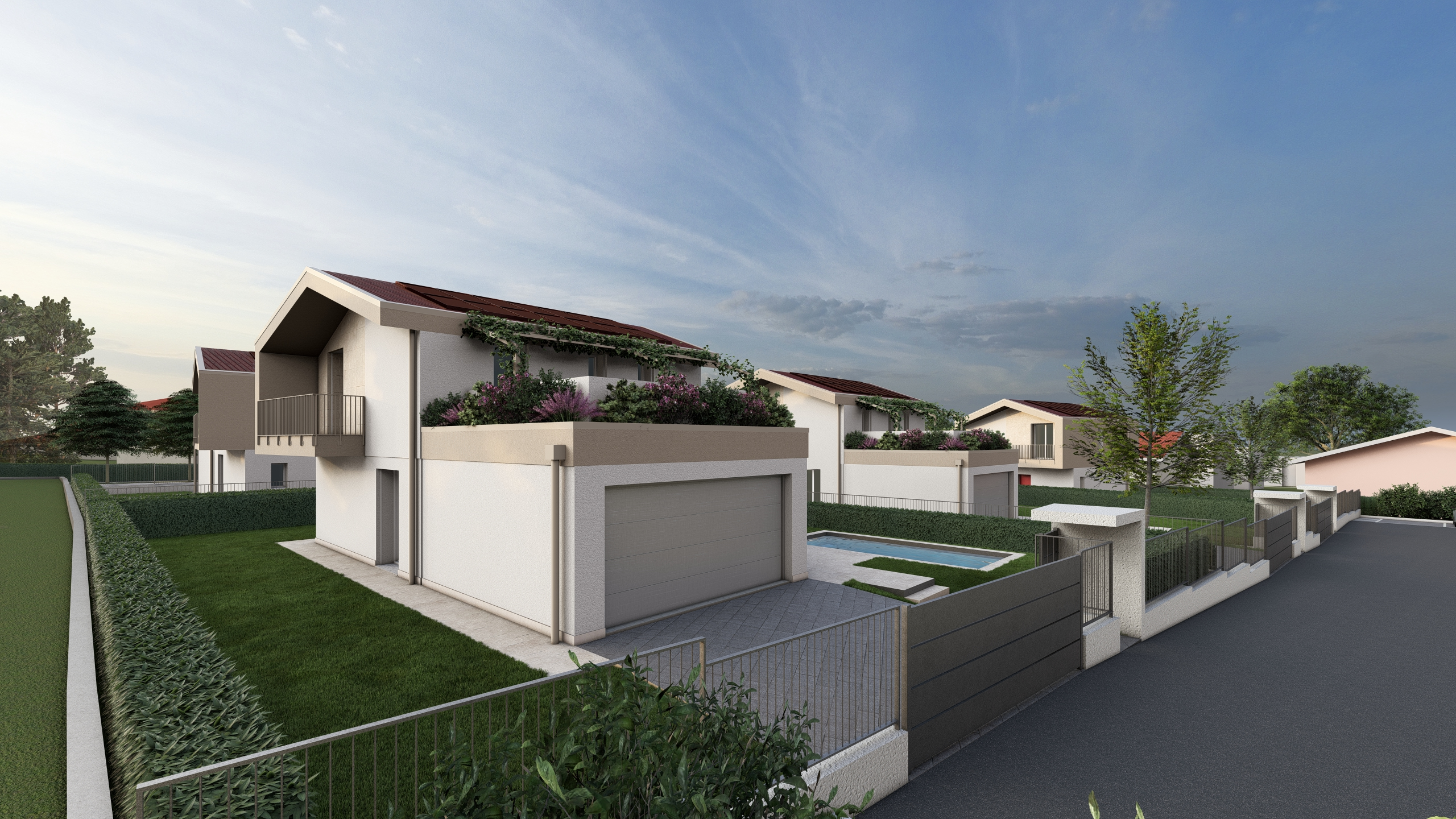 Render di una vila in vendita ad Albavilla (CO) da Casalino Engineering