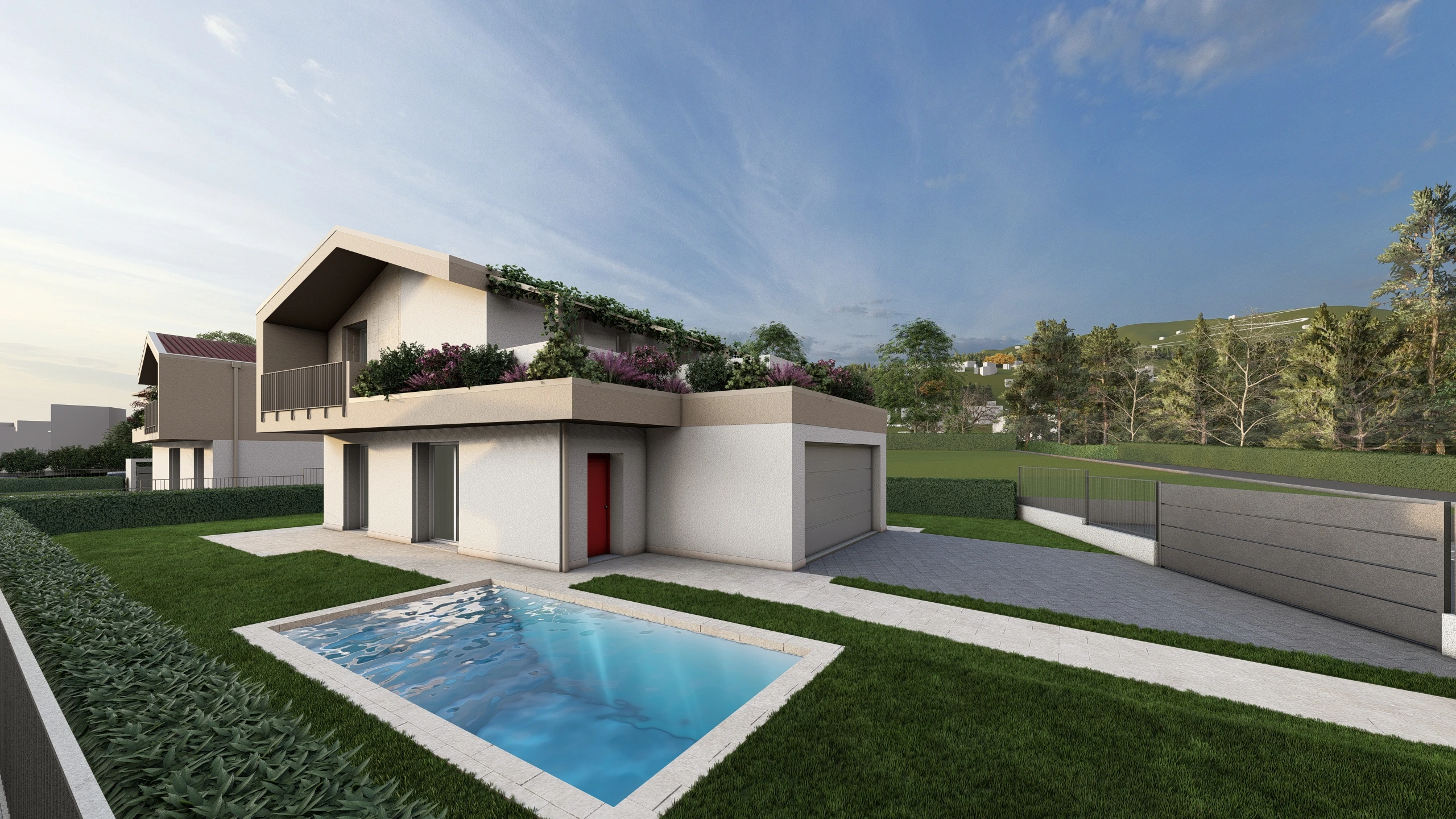 Render di una vila in vendita ad Albavilla (CO) da Casalino Engineering