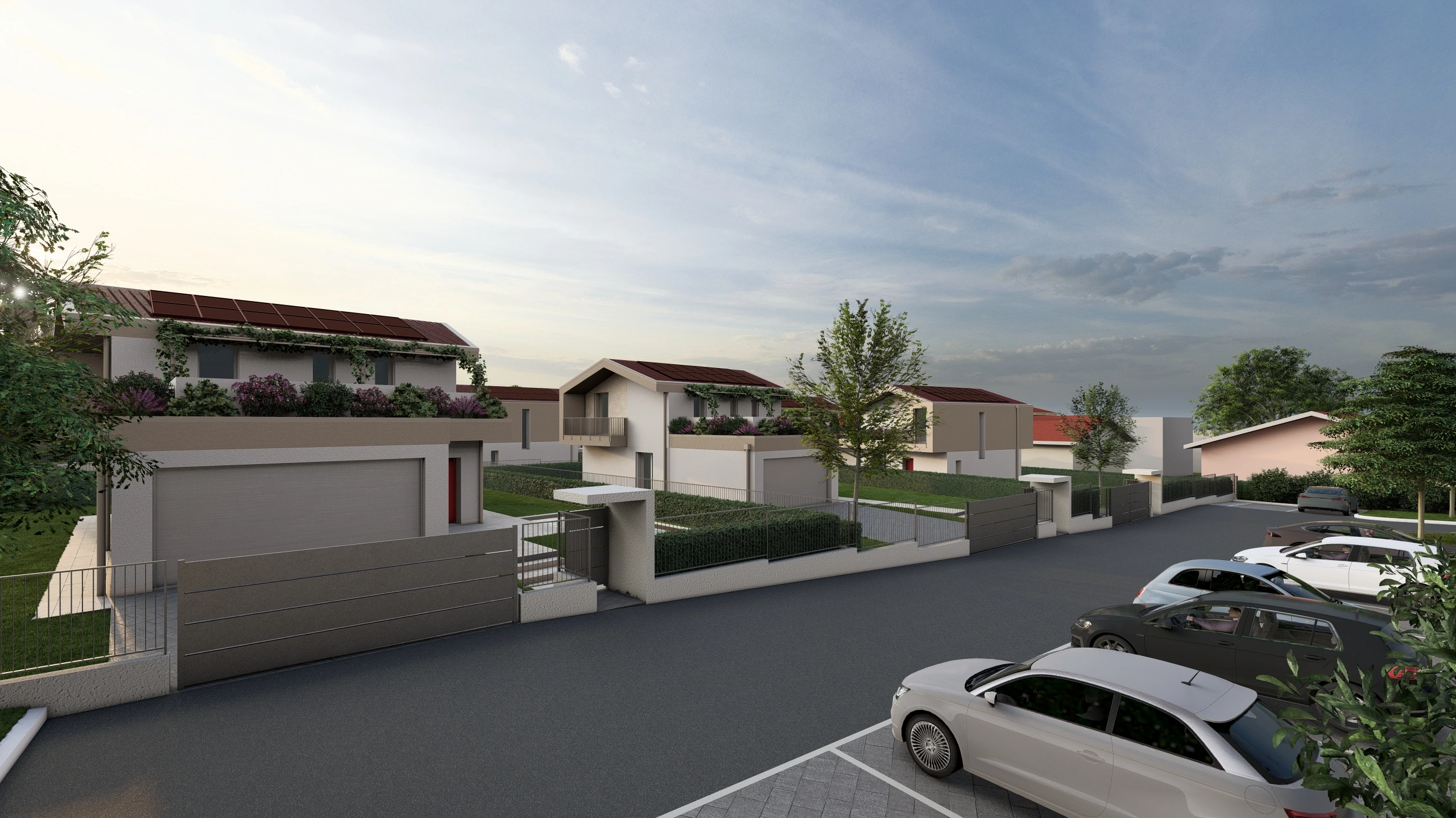 Render del blocco in cui si trova una villa che a gennaio 2026 verrà messa in vendita da Casalino Engineering