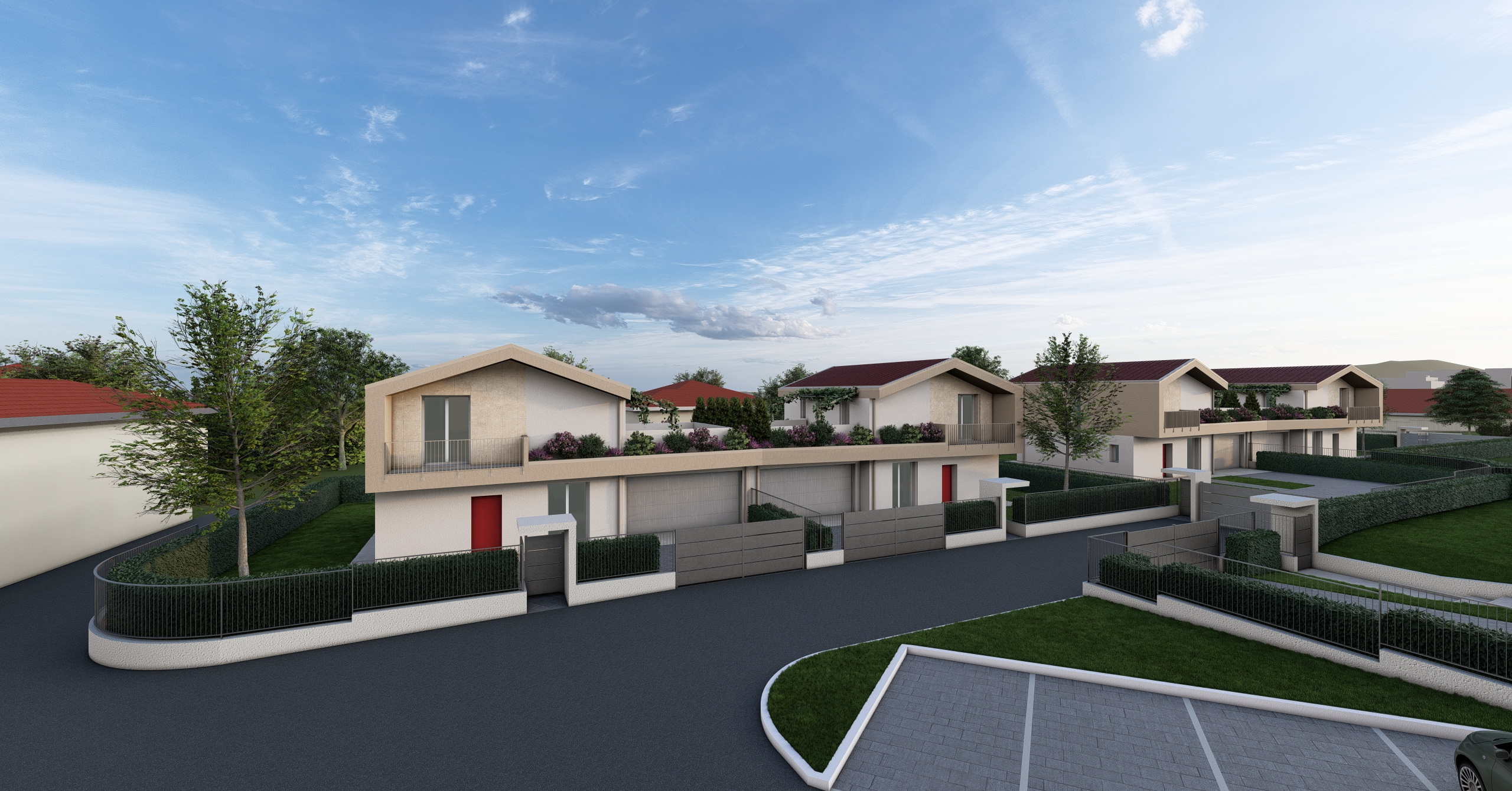 Render del blocco in cui si trova una villa che a gennaio 2026 verrà messa in vendita da Casalino Engineering