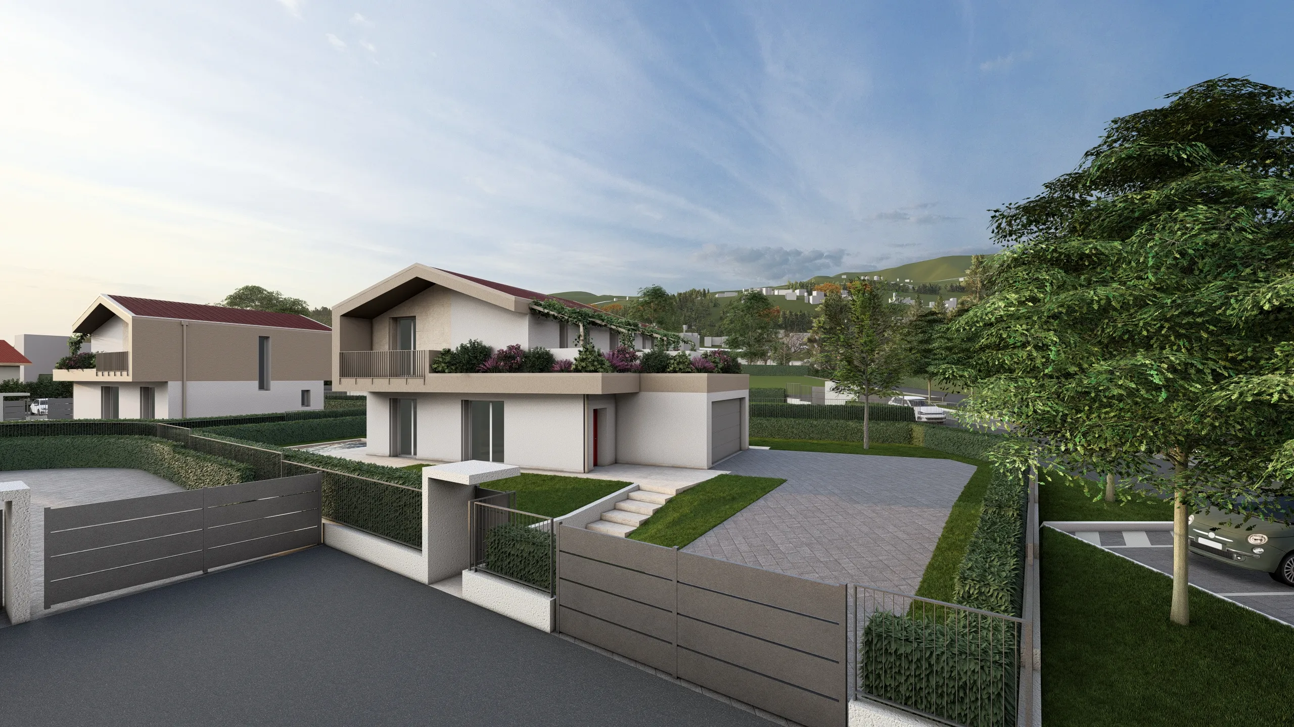 Render di una vila in vendita ad Albavilla (CO) da Casalino Engineering