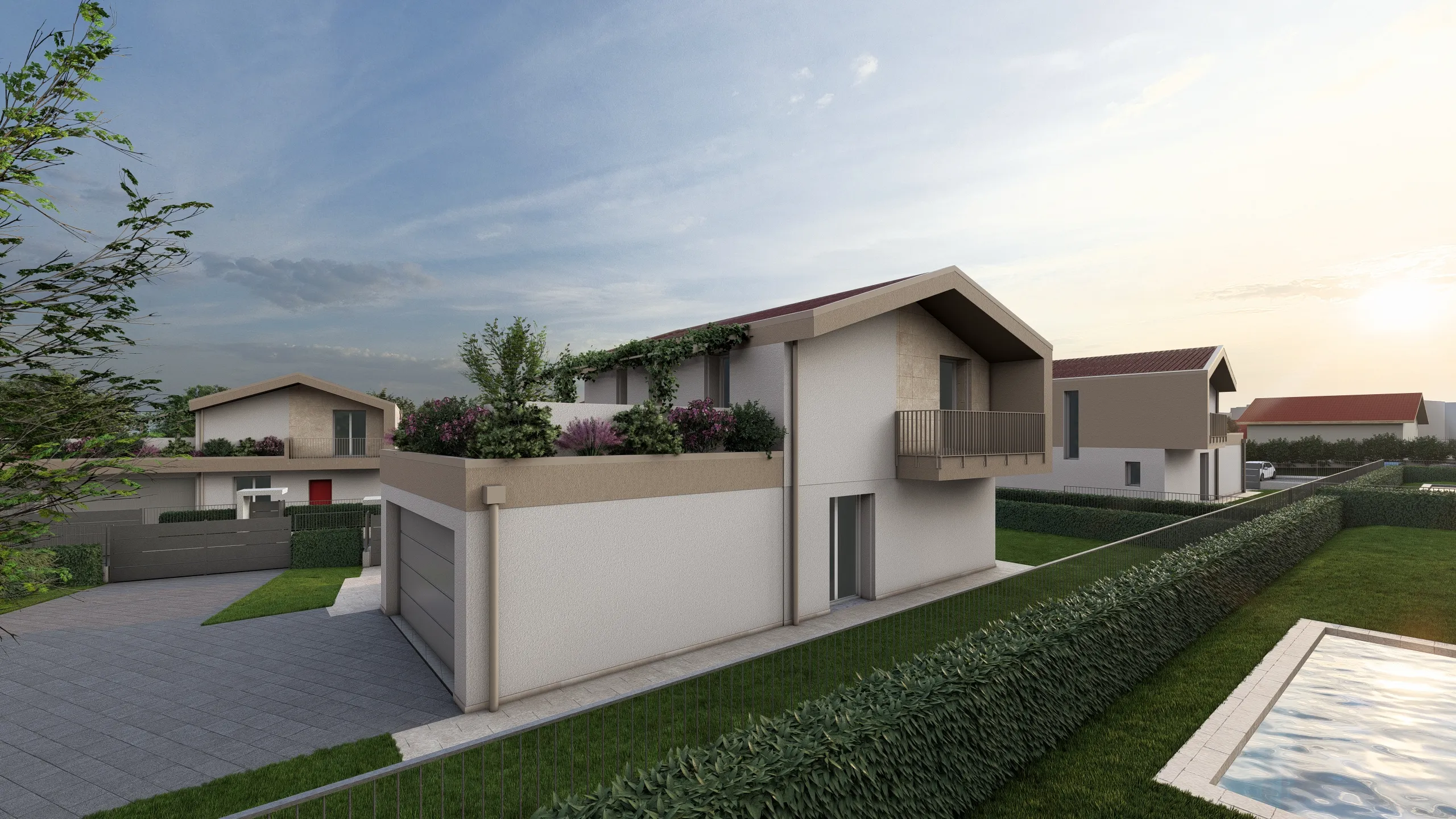 Render di una vila in vendita ad Albavilla (CO) da Casalino Engineering