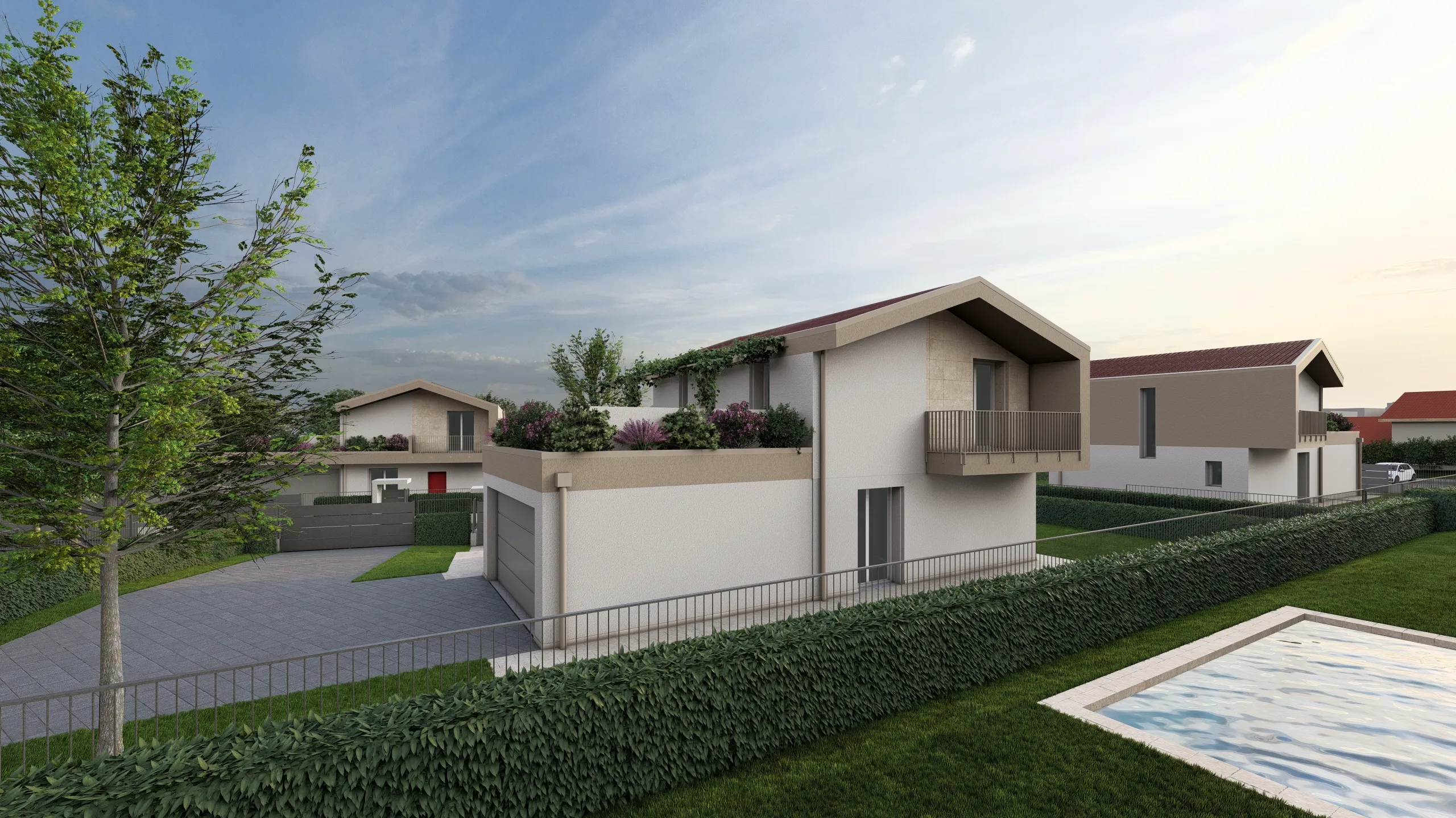 Render di una vila in vendita ad Albavilla (CO) da Casalino Engineering