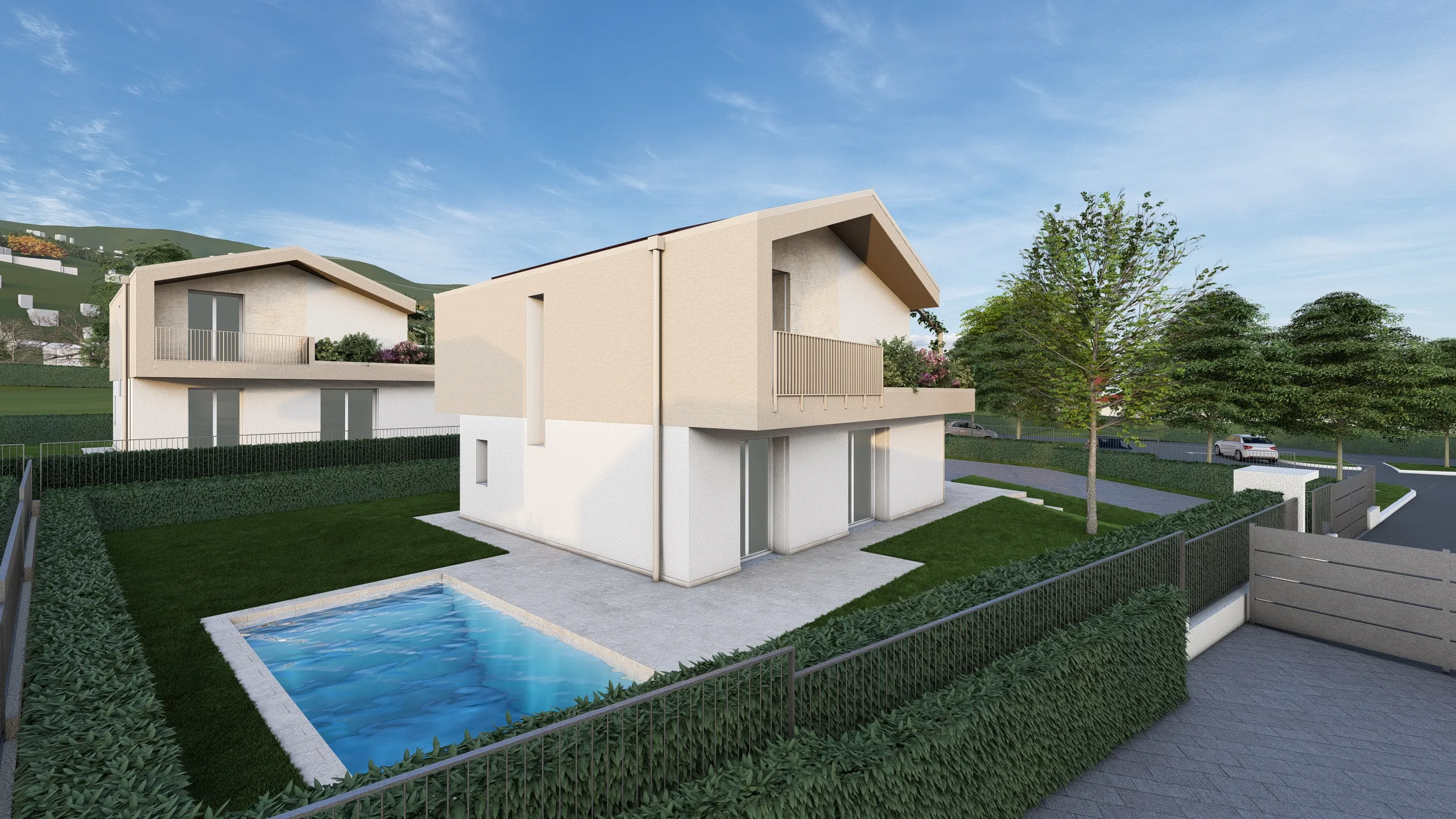 Render di una vila in vendita ad Albavilla (CO) da Casalino Engineering