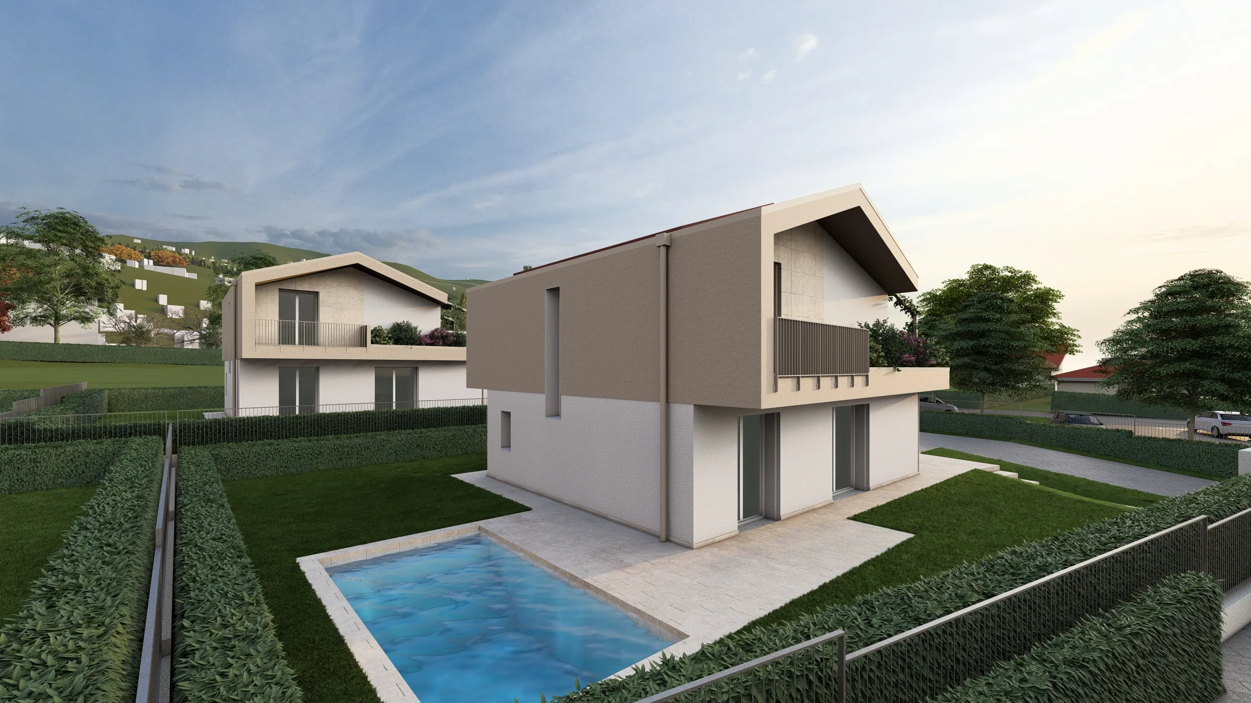 Render di una vila in vendita ad Albavilla (CO) da Casalino Engineering