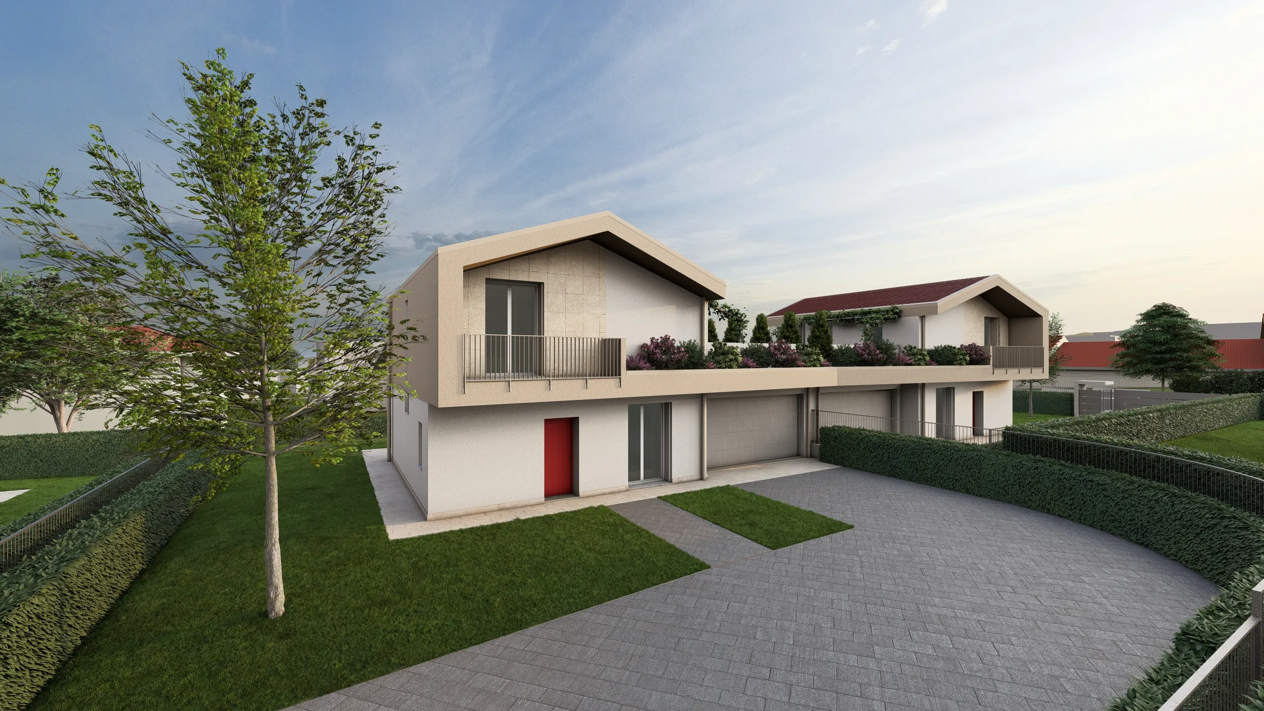 Render di una villa in vendita ad Albavilla (CO) da Casalino Engineering