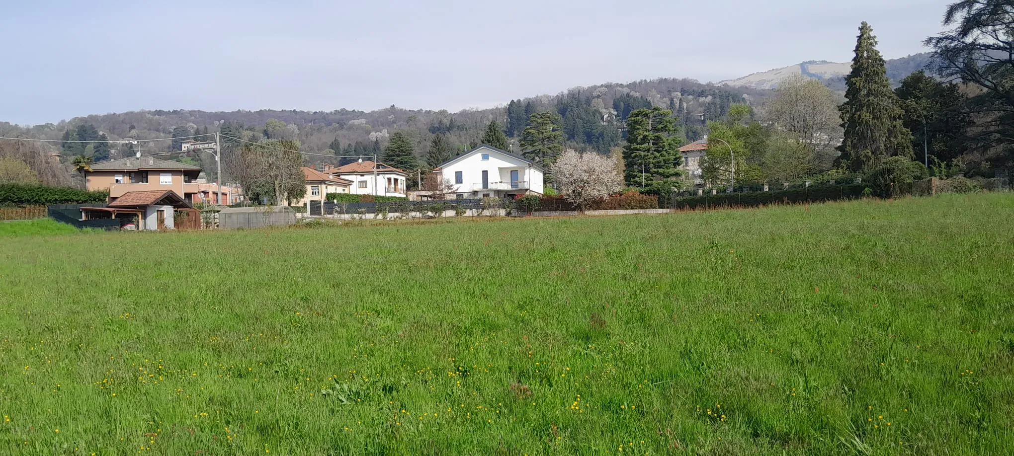 Terreno ad Albavilla sul quale verrà costruita una villa dalla Casalino Engineering