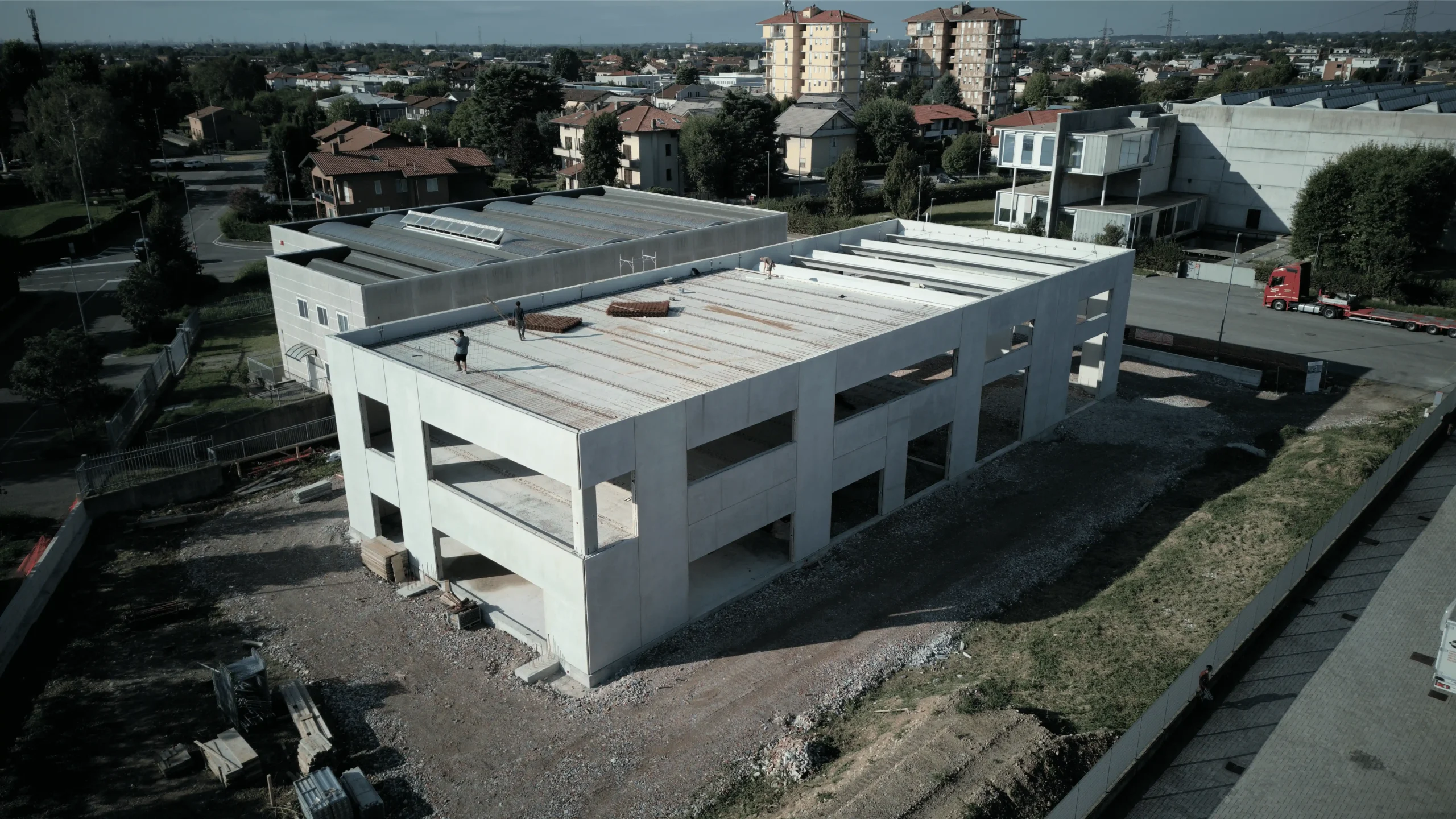 Foto con drone del nuovo ufficio della Casalino Engineering